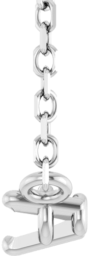 Pakabukas „Solitaire“ 14k white gold Round 2mm (3)