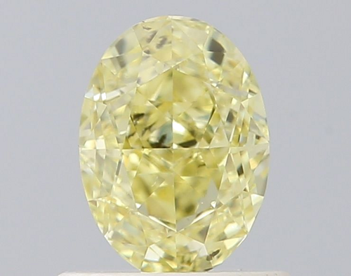 0.69 carat Fancy Yellow-SI1 Natūralus Oval Deimantas (1)