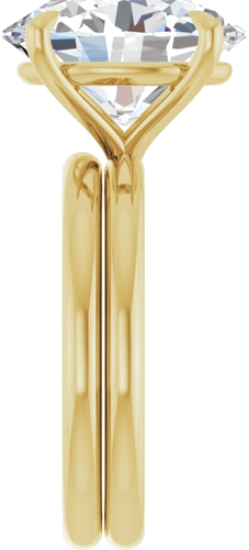 Sužadėtuvių Žiedas „Claw-Prong Solitaire“ 14k yellow gold Oval 13mm x 11mm (9)