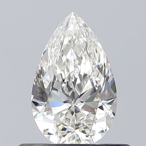 0.5 carat H-VS2 Natūralus Pear Deimantas (1)