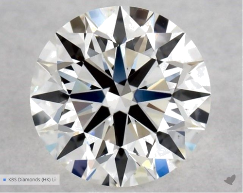 0.56 carat G-VS1 Excellent cut Natūralus Round Deimantas (1)