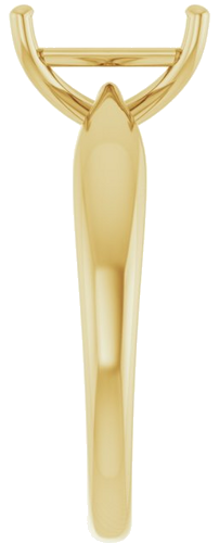 Sužadėtuvių Žiedas 14k yellow gold Emerald 9mm x 7mm (4)