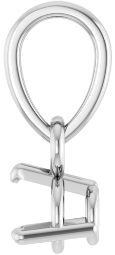 Pakabukas „Round 3-Prong“ 14k white gold Round 3.5mm (3)