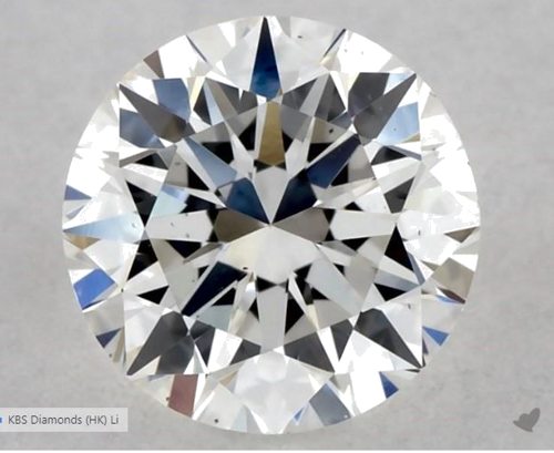 0.51 carat G-VS1 Excellent cut Natūralus Round Deimantas (1)