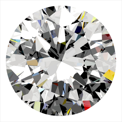 0.3 carat G-SI2 GD cut Natūralus Round Deimantas (1)