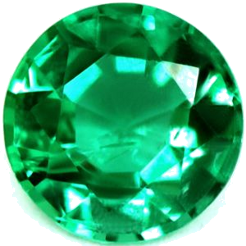 0.48 carat GREEN Round Smaragdas (1)