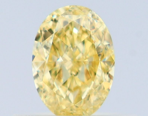 0.5 carat Fancy Yellow-VS1 Natūralus Oval Deimantas (1)