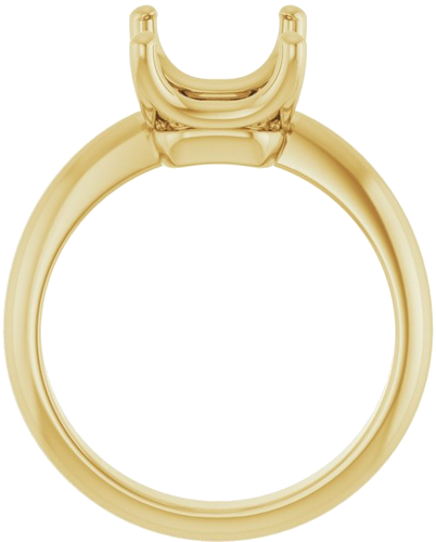 Sužadėtuvių Žiedas „Solitaire Crown-Inspired“ 14k yellow gold Emerald 10mm x 8mm (2)