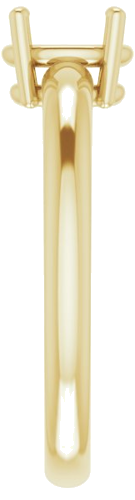 14K Yellow 7x5 mm Oval Engagement Ring Mounting (4)