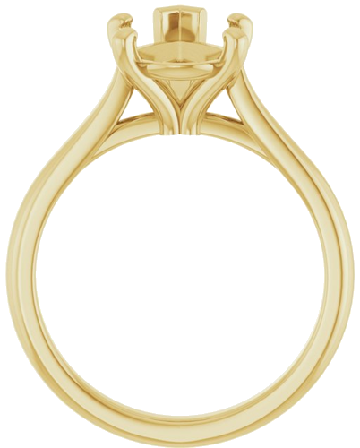 Sužadėtuvių Žiedas 14k yellow gold Pear 12mm x 8mm (2)