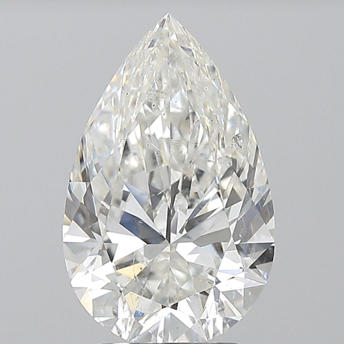 3.01 carat H-SI2 Natūralus Pear Deimantas (1)