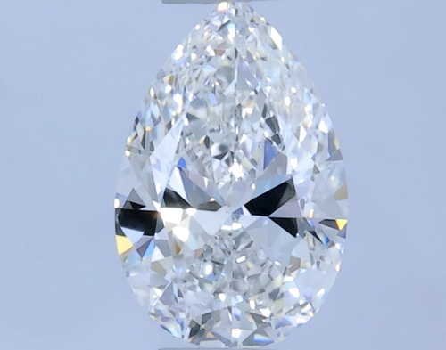 0.36 carat F-VVS1 Natūralus Pear Deimantas (1)