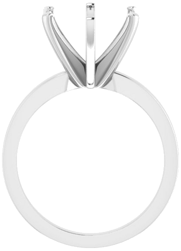 Sužadėtuvių Žiedas „Solitaire“ 14k white gold Round 11mm (2)