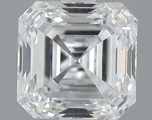 0.52 carat F-VS1 Natūralus Asscher Deimantas (1)