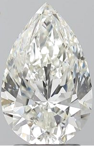 2.5 carat I-SI1 Natūralus Pear Deimantas (1)