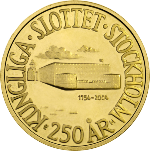 2007 Sweden Royal Palace  2000 kronor gold coin (1)