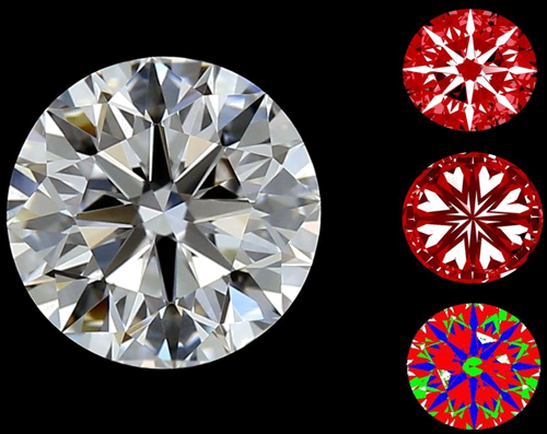 0.9 carat D-VS1 Excellent cut Natūralus Round Deimantas (1)