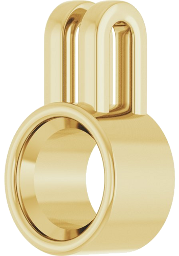 Pakabukas „Bezel-Set Solitaire“ 14k yellow gold Round 6.5mm (2)