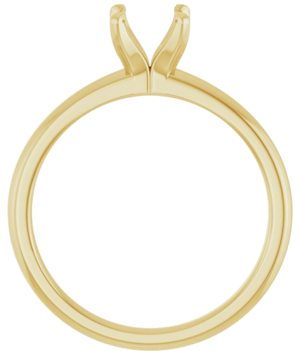 Sužadėtuvių Žiedas „Solitaire“ 750 Geltonojo Aukso Round 7.4mm (2)