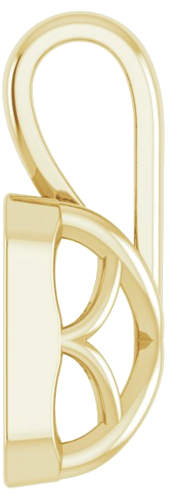 14K Yellow 6x4 mm Emerald Pendant Mounting (3)