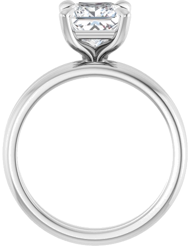 Sužadėtuvių Žiedas „Solitaire“ 950 Platinos Square 6.5mm (7)