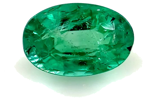0.51 carat GREEN Oval Smaragdas (1)