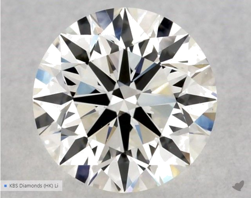 0.56 carat G-VS1 Excellent cut Natūralus Round Deimantas (1)