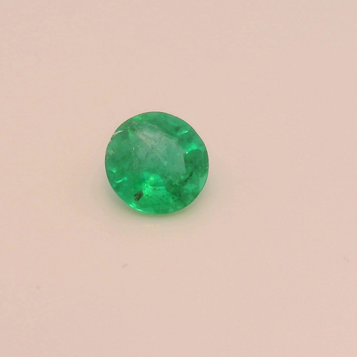 0.34 carat GREEN Round Smaragdas (1)
