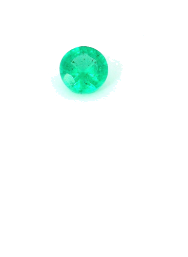 0.13 carat GREEN Round Smaragdas (1)