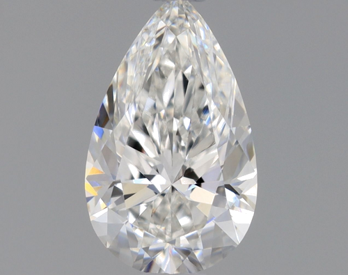 0.59 carat F-VVS2 Natūralus Pear Deimantas (1)