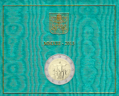 2013 Vatikāna Pasaules jauniešu dienas 2 eiro monēta (2)