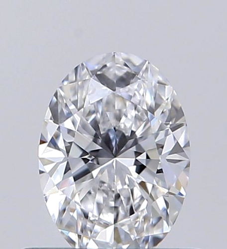 0.5 carat D-VVS2 Natūralus Oval Deimantas (1)