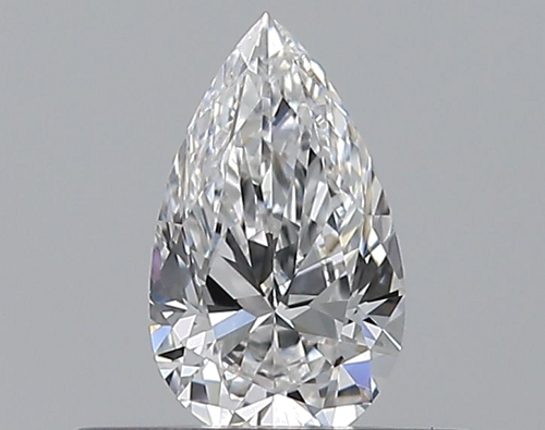 0.3 carat E-VVS1 Natūralus Pear Deimantas (1)