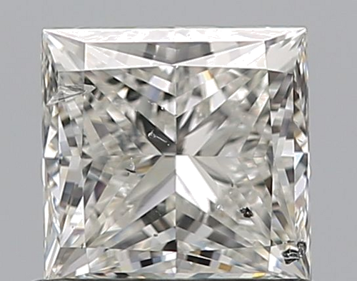 0.91 carat H-SI2 Natūralus Princess Deimantas (1)