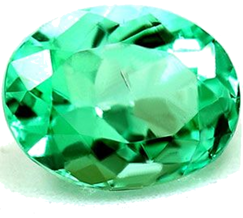 0.44 carat GREEN Oval Smaragdas (1)