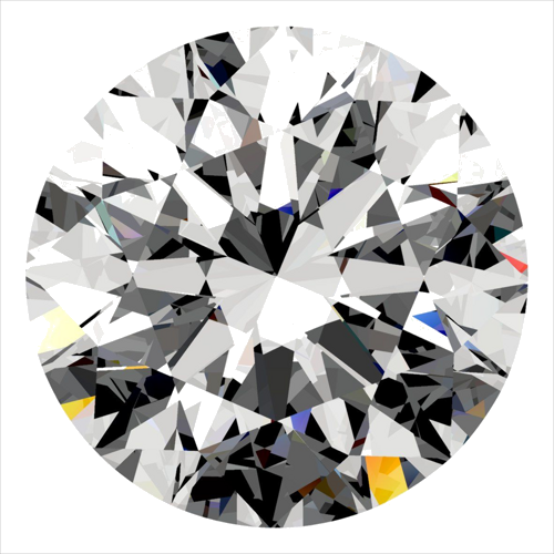 0.5 carat I-VVS1 Excellent cut Natūralus Round Deimantas (1)