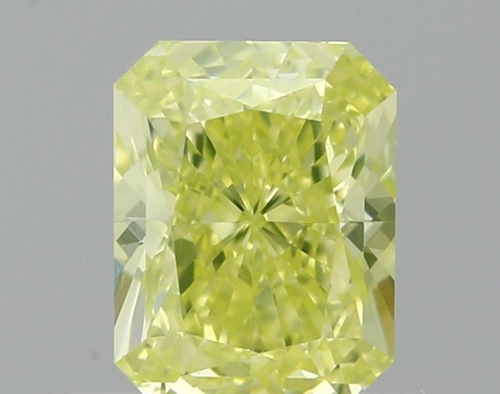 0.5 carat Fancy Intense Greenish Yellow-VS2 Natūralus Radiant Deimantas (1)