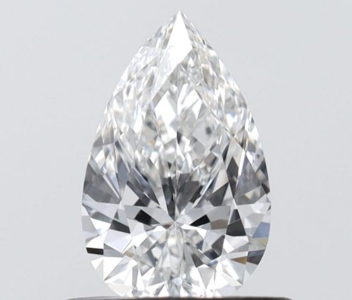 0.53 carat F-VVS1 Natūralus Pear Deimantas (1)