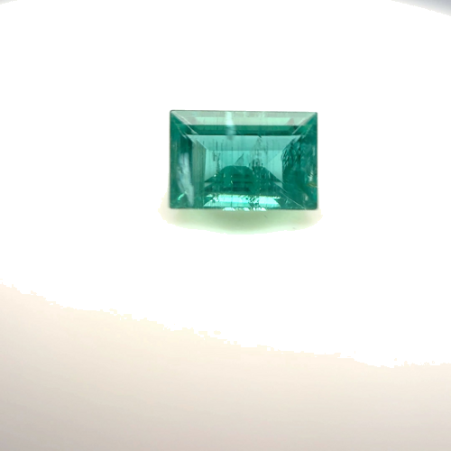 0.58 carat GREEN Baguette Smaragdas (1)