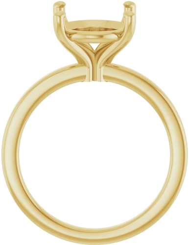 Sužadėtuvių Žiedas „Solitaire“ 14k yellow gold Oval 12mm x 10mm (2)