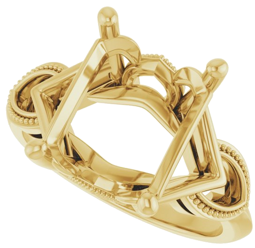 Sužadėtuvių Žiedas „Solitaire“ 14k yellow gold Emerald 11mm x 9mm (5)
