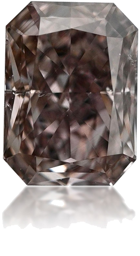 0.5 carat Fancy Dark Brown-SI1 Natūralus Radiant Deimantas (1)