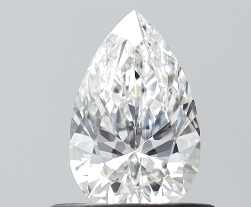 0.5 carat G-VVS2 Natūralus Pear Deimantas (1)