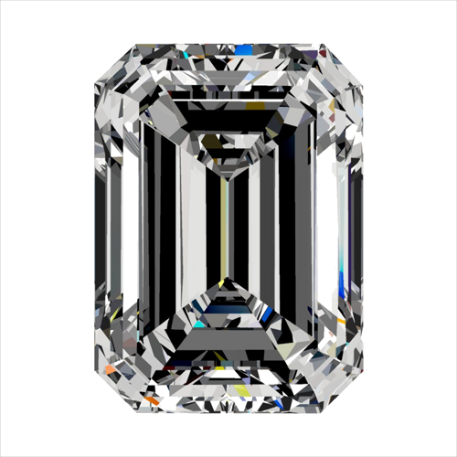 0.4 carat F-VS2 Natūralus Emerald Deimantas (1)