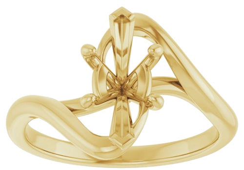 Sužadėtuvių Žiedas „Bypass“ 14k yellow gold Marquise 10.5mm x 5.5mm (3)