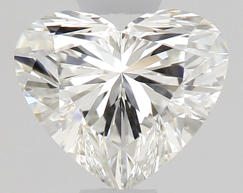0.5 carat I-VVS2 Natūralus Heart Deimantas (1)