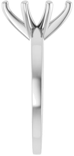 10K White 10x5 mm Marquise Solitaire Engagement Ring Mounting (4)