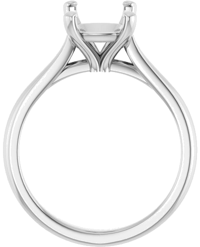 Sužadėtuvių Žiedas 14k white gold Elongated Cushion 10mm x 8mm (2)