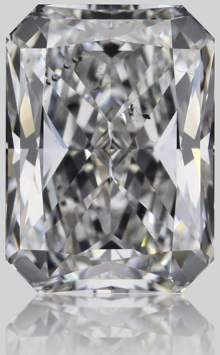 1.52 carat F-SI2 Natūralus Radiant Deimantas (1)
