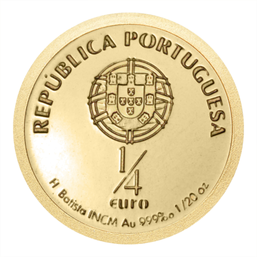 1/20 oz Santo Antonio 2007 Portugāle 0,25 eiro zelta monēta (2)